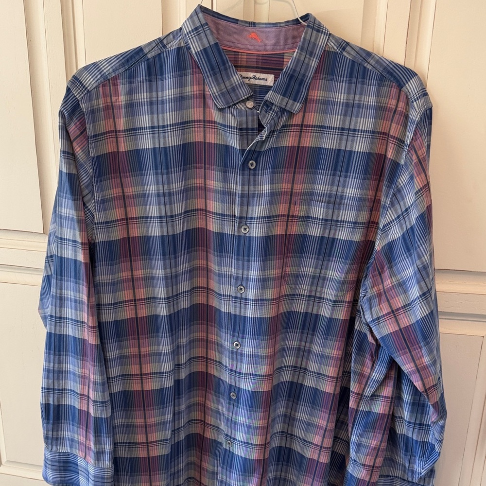 Tommy Bahama plaid dress shirt